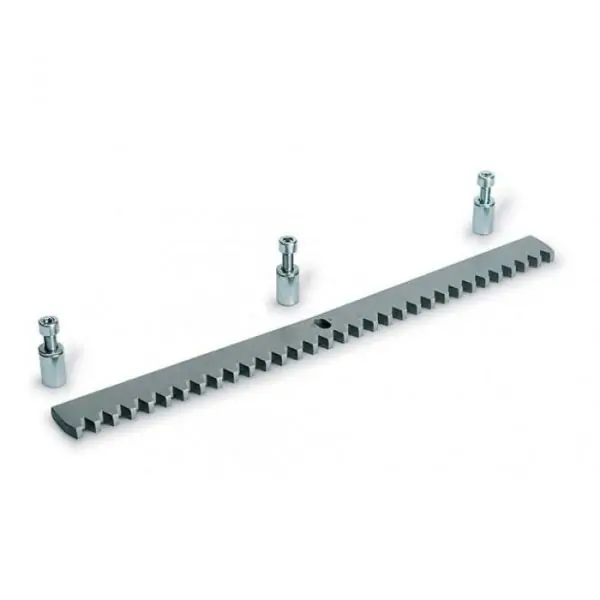 Module 4 Rack 30 x 8mm Galvanised Steel with Fastening Holes